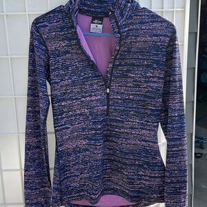 Nike Pro Purple and Black Dri-FIT Top